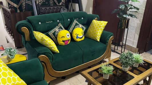 Green Sofa Set