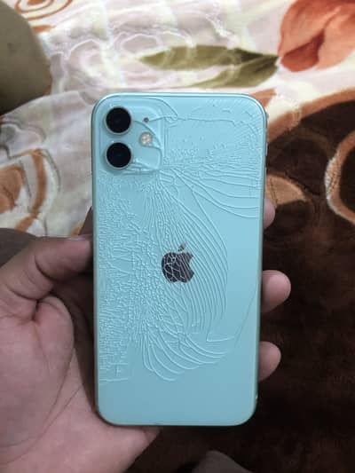 iPhone 11 official PTA approved 64 GB  just back break  0 scratch