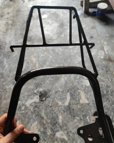 Motorcycle rear carrier/ tail hood black for Honda Pridor  100cc