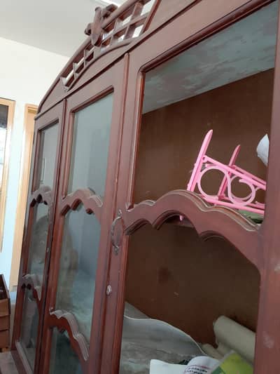 pure wooden full size show case