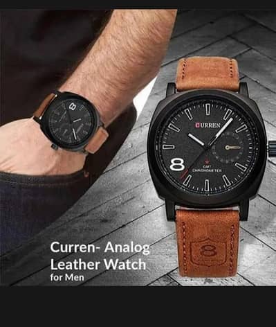premium Quality leather Wrist Watch
