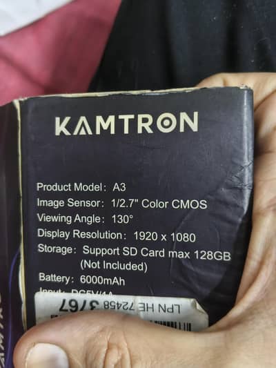 Kamtron A3 Smart WiFi Security Camera – For Sale