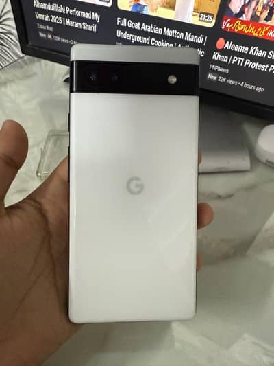 Google pixel 6a lush condition Sim working white colour