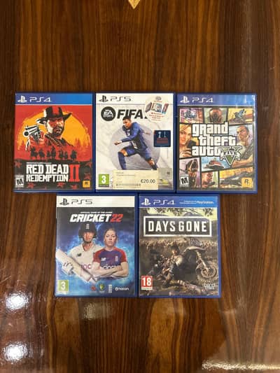 RDR 2 | GTA 5 | FIFA 23 | CRICKET 22 | DAYSGONE