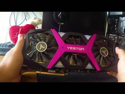 Yeston RX 590 8GB Gaming GPU – Excellent Condition