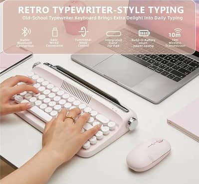 wireless typewriter Bluetooth Retro Keyboard