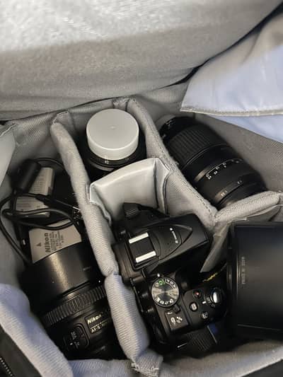 Nikon D5300 With 3 lens and kit bag
