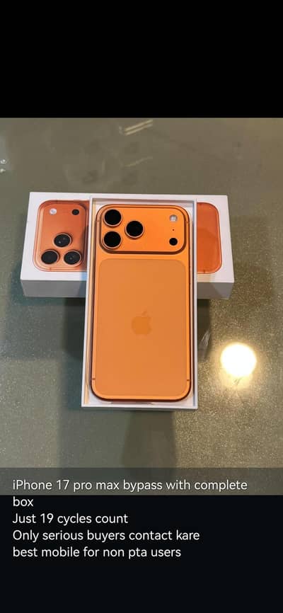 i phone 17pro max 256 Gb bypass