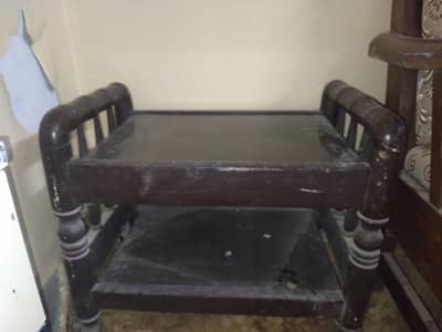 side/coffee table  with glass