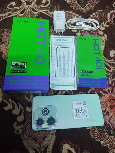 infinix hot 40i 8+8/128GB Waterpack  Green  Clr