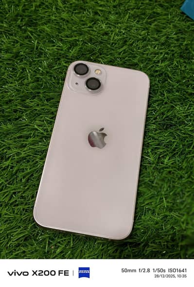 iphone 13 dual sim PTA proved  128gb pink color water pack