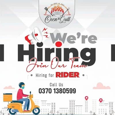 We,re Hiring for Delivery Riders