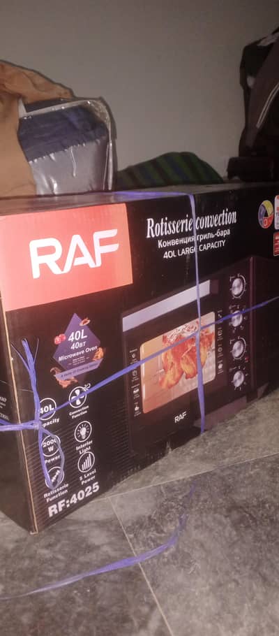 RAF microwave oven 40 liter unbox