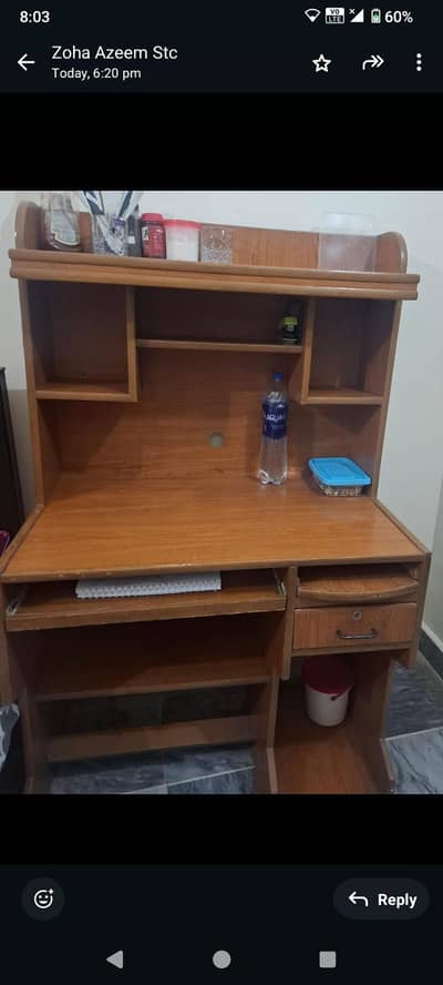 study table and chair very good condition