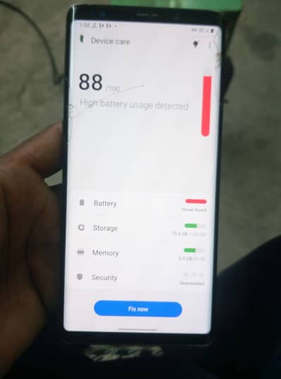 Samsang note 9 farnt cark back cark hi back all ok Exchange