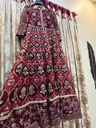 Maroon Bridal / Formal Dress for Sale