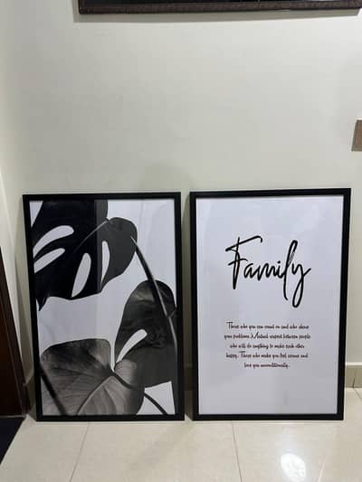 Large Wall Art Picture Frames – Minimalist Home Decor (Set of 2)