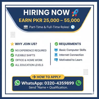 HIRRING FULL-TIME, PART-TIME, ONLINE, OFFICE BASE & HOME BASE STAFF