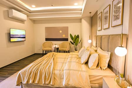 One bed apartment per day available Gulbarga green Islamabad