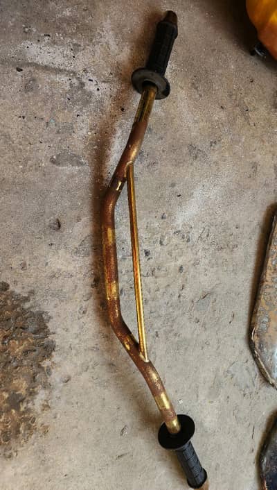 Motocross dirt trail bike golden handle bar with grips
