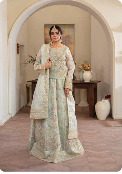 Beautiful Mint Green Lehenga Choli – Wear Only Once | Like New