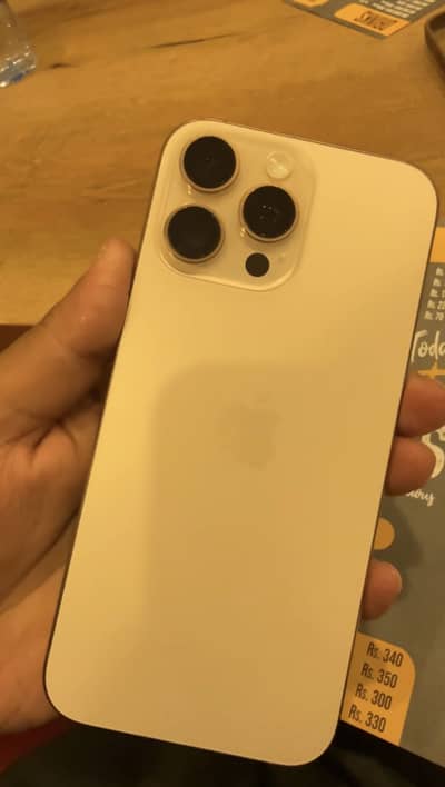 Iphone 16 pro max Desert 256gb PTA APPROVED 100 health