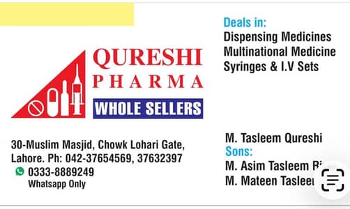 Saleman Needed For whole sale medical setup