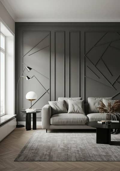 Wall Molding | MDF Patti | French Paneling | PVC Wall Panels Khan Wood