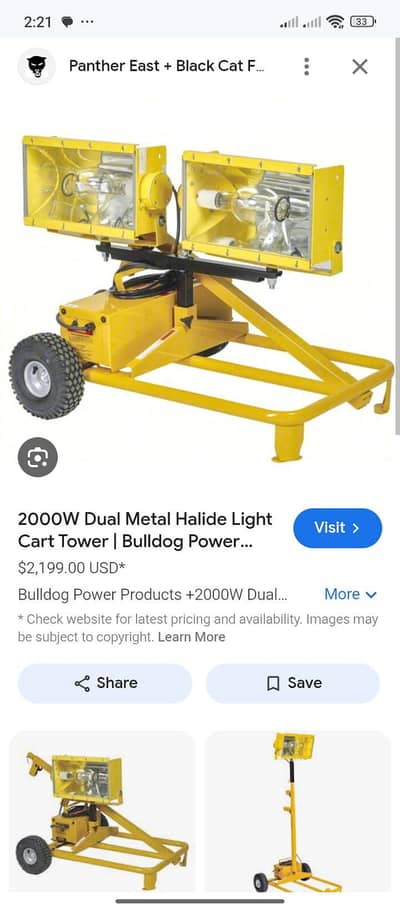 Bulldog Lighting Tower American