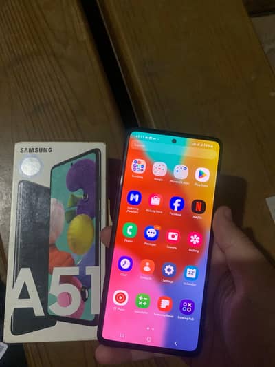 SAMSUNG A51 8/128 GB PTA APPROVED WITH BOX CHARGER
