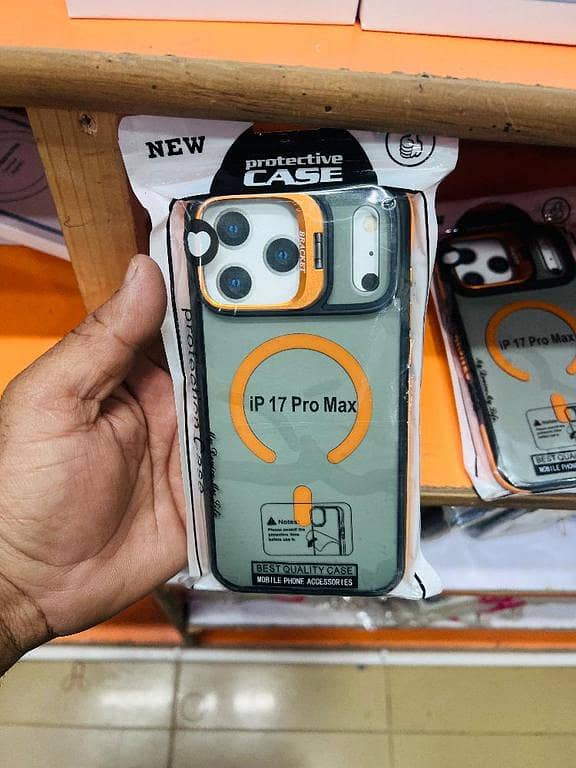 for an iPhone 17 Pro Max.  The case is MagSafe compatible, featuring a built-in magnetic ring for wireless charging