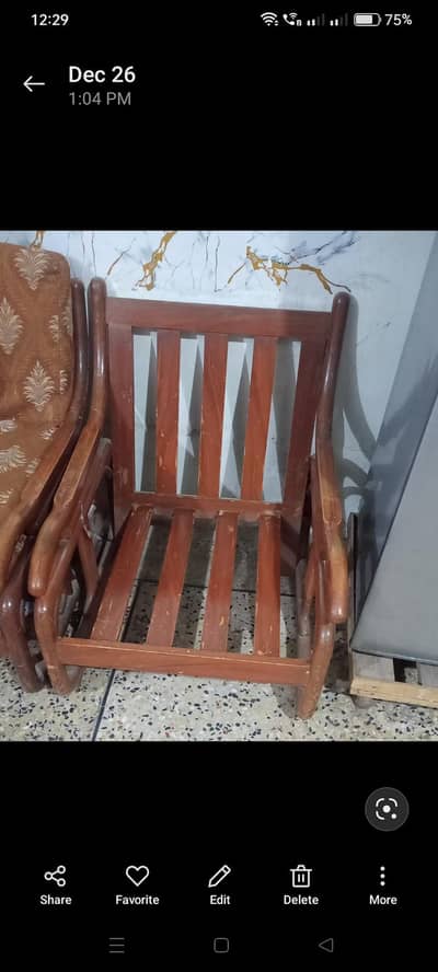 7 seater sofa set in wood for Sale