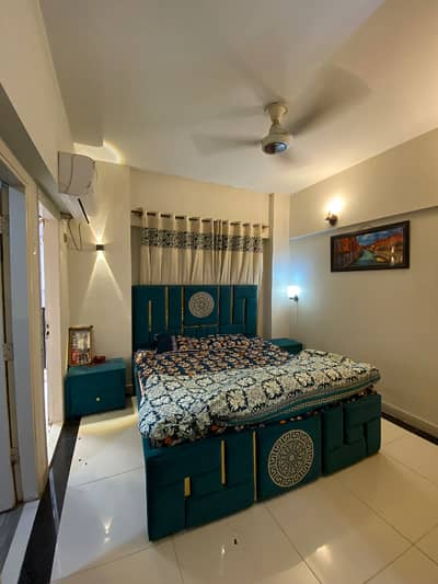 1 Bed Furnished Apartment For Rent In Gulberg Greens Islamabad.