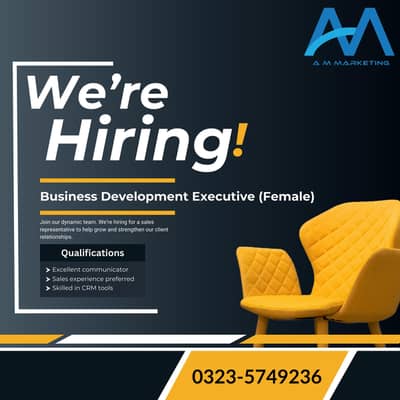 Business Development Executive (Female Only)