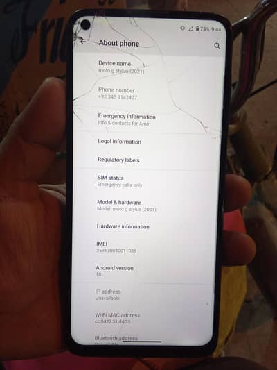 Moto G stylus non pta