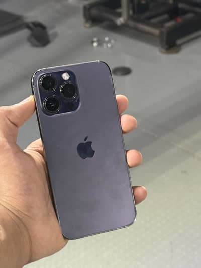 14 pro max deep purple with box