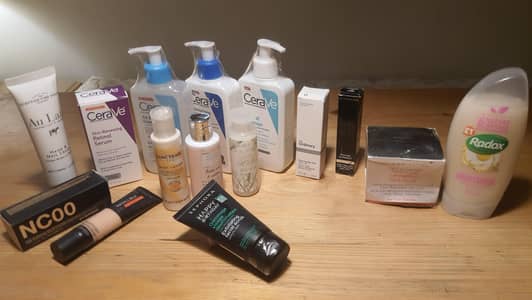 Imported Branded Container lotions and creams