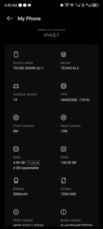 tecno spark go 1