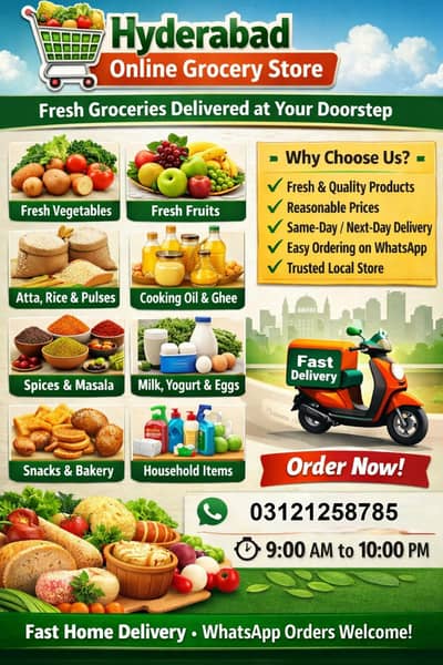 Fresh Groceries Delivered to Your Doorstep - Hyderabad