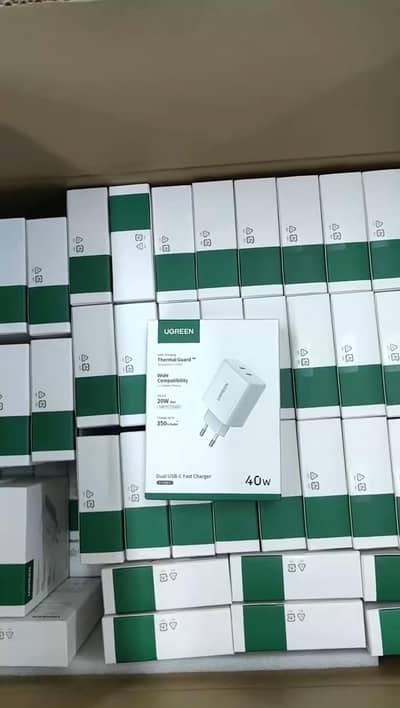 UGREEN 40W USB C Charger Dual USB C Port  with Original Cable
