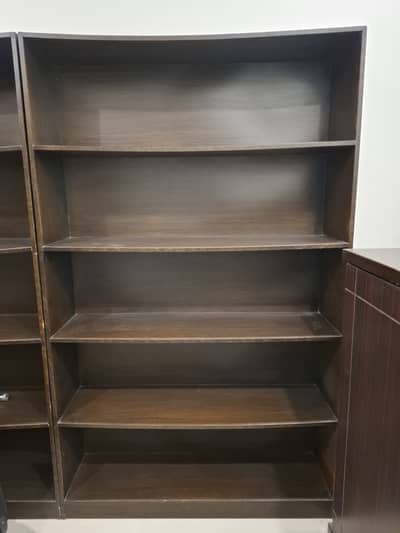 Wooden Book Shelf with 5 cabins