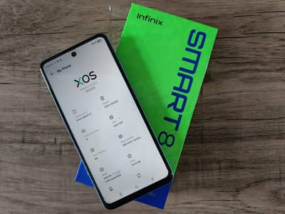 Infinix Smart 8 (4/64GB) – 10/10 Condition with Box & Original Charger