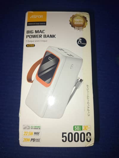 Aspor Big Mac powerbank 10/10 condition 50,000 mah power bank