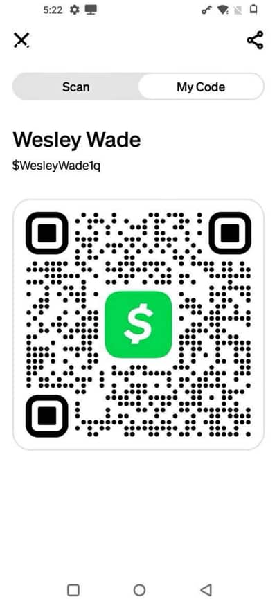Cashapp Available