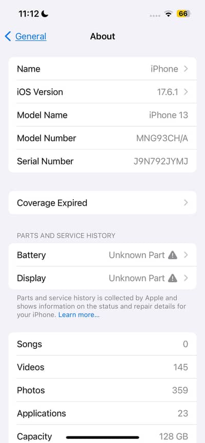iPhone 13 bypass and back break only exchange