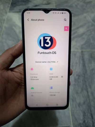 vivo y33s 8 gb 128 gb all ok ha  fast mobile ha