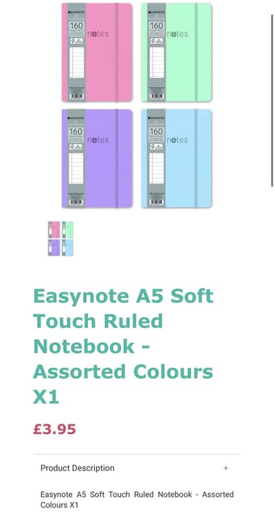 WHSmith UK: Notebooks A5 and A4 for sale