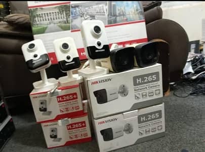 Hikvision 8ch nvr with 5 Camera 4MP towy talk