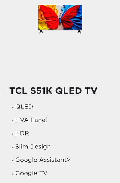 TCL New LED, Only 2 months used