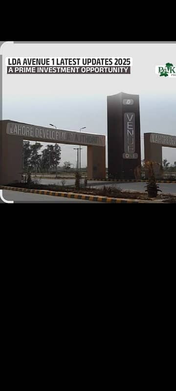 LDA AVenue one A Block 60 ft road pay plot for sale